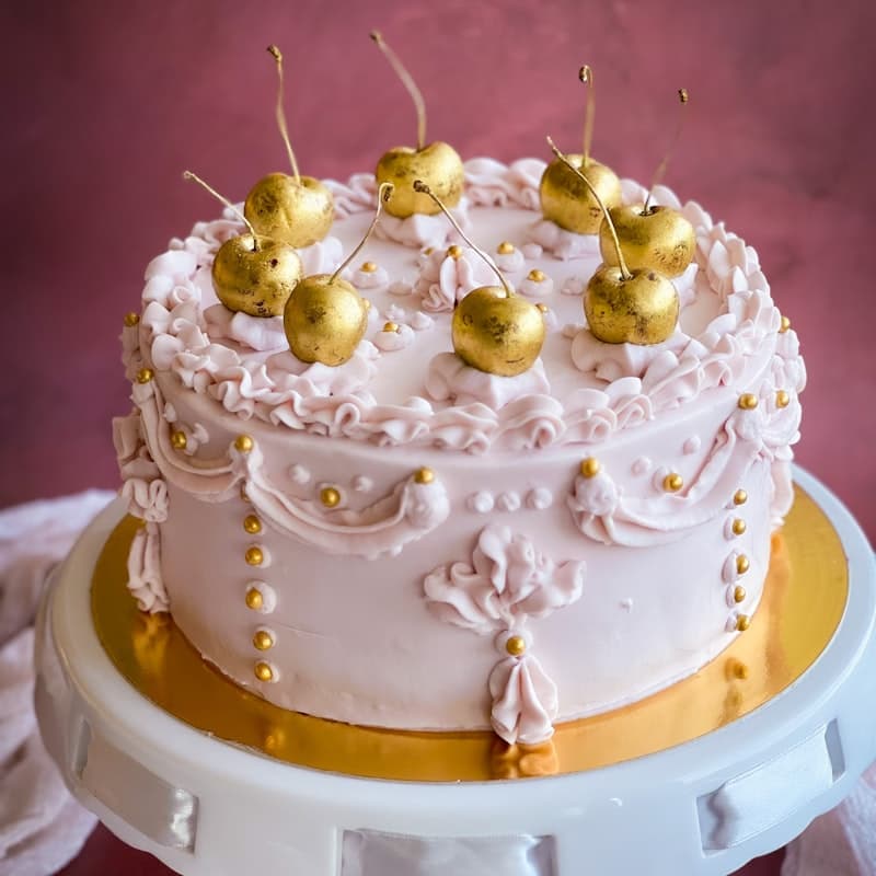 Gold Anniversary Cake