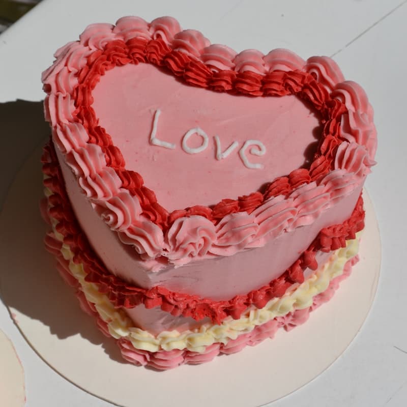 Anniversary Heart Cake